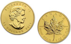 $50 1oz Canadian Maple Leaf