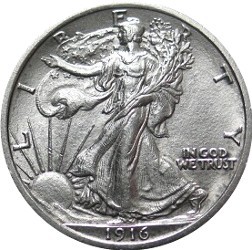 liberty half dollar 90% silver