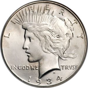 Peace Dollar 90% silver