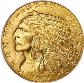 $5 Indian Head Half Gold Eagle