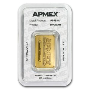 APMEX 10 Gram .999 Gold Bar with COA