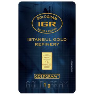 IGR 1 Gram .999 Gold Bar with COA