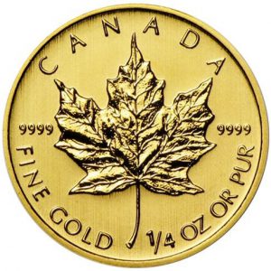 1/4 oz Canadian Gold Maple Leaf