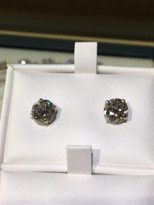2.0ct tw 14k WG Diamond Stud Earrings