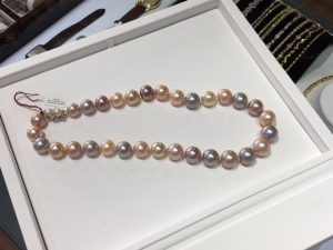 Cultured Freshwater 14k wg Pearl Necklace 14.8x11.8mm