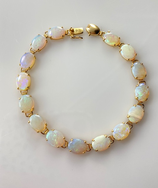 Opal Bracelet - Sleepy Lavender Opal Beaded Bracelet - Opal Jewelry – The  Opal Dealer